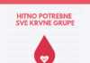 Hitno potrebne sve krvne grupe