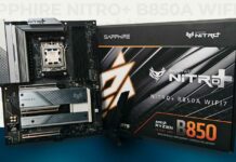 Recenzija: Sapphire NITRO+ B850A WIFI 7